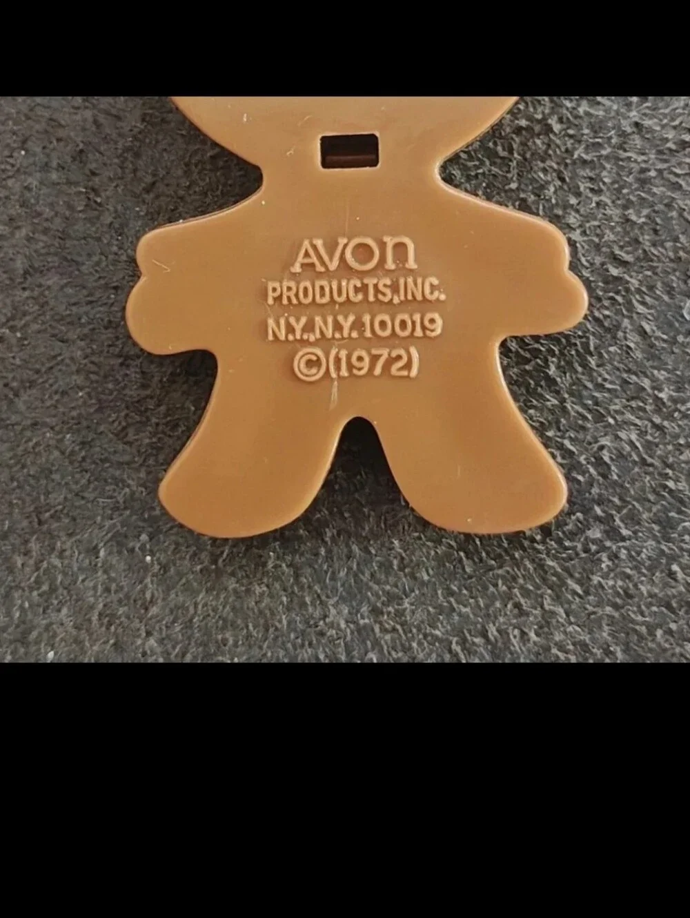 1972 Avon Gingerbread Man Pin Pal Fragrance Glacé Brooch Pin.